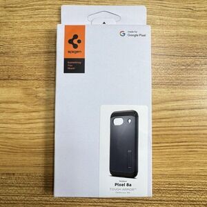 Spigen Pixel 8a [Tough Armor] Phone Case  | Shockproof Slim Black Cover ACS07265